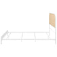 Amherst Radio Weave Rattan Metal Eastern King Bed White