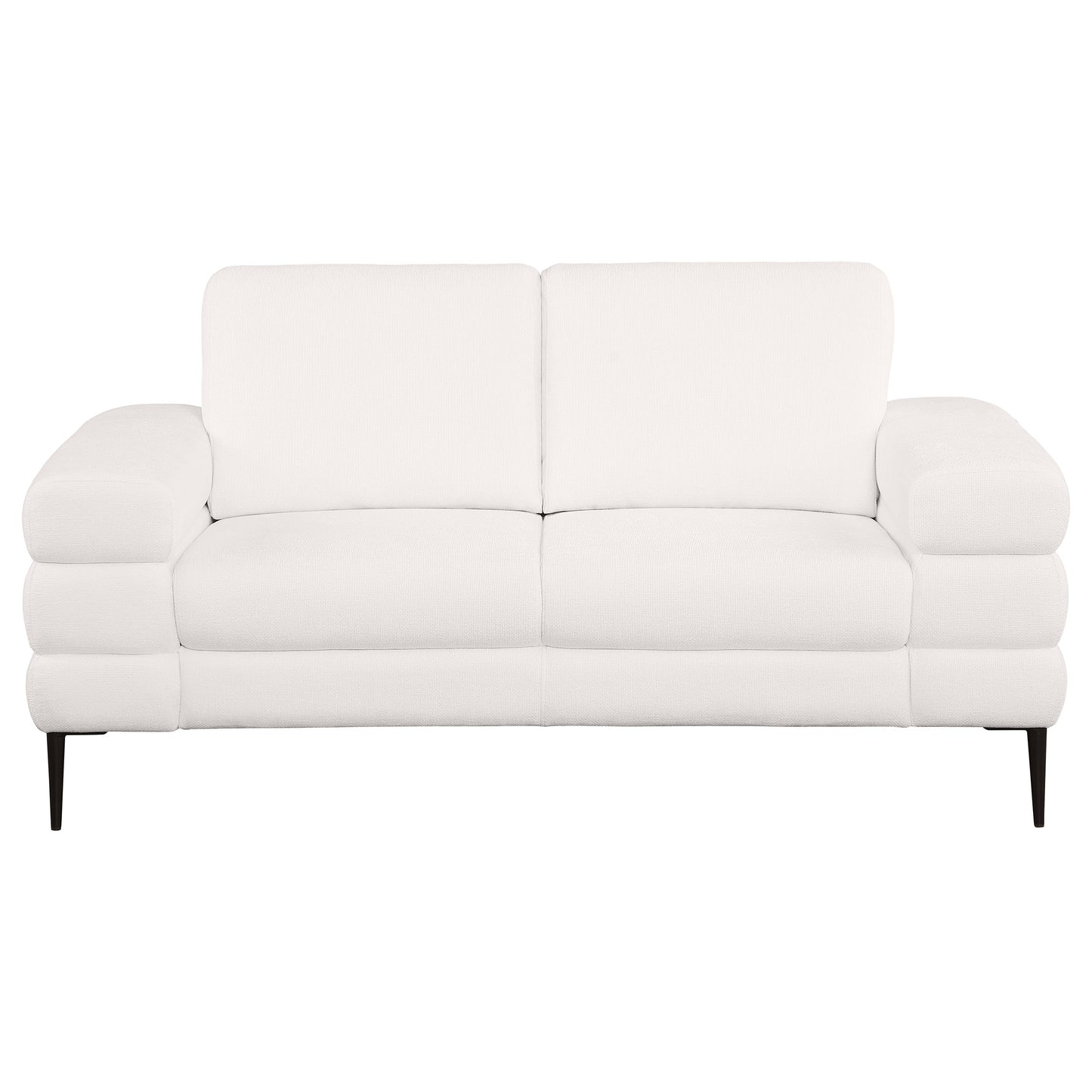 Jessel 2-piece Chenille Upholstered Sofa Set Ivory