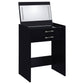 Danbury 3-drawer Makeup Vanity & Stool Set Black High Gloss