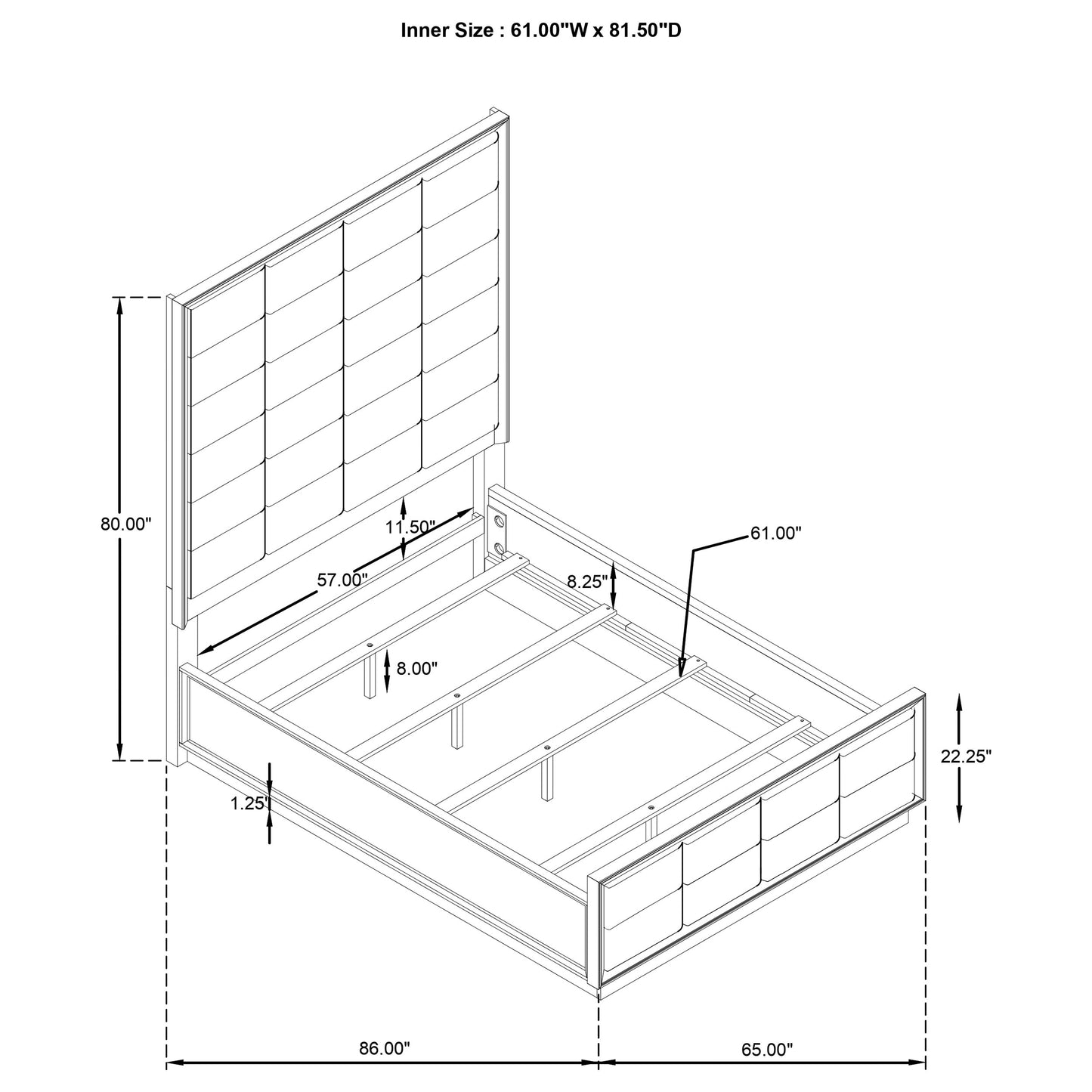 Durango 5-piece Queen Bedroom Set Taupe Oak