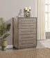 Durango 5-drawer Bedroom Chest Taupe Oak