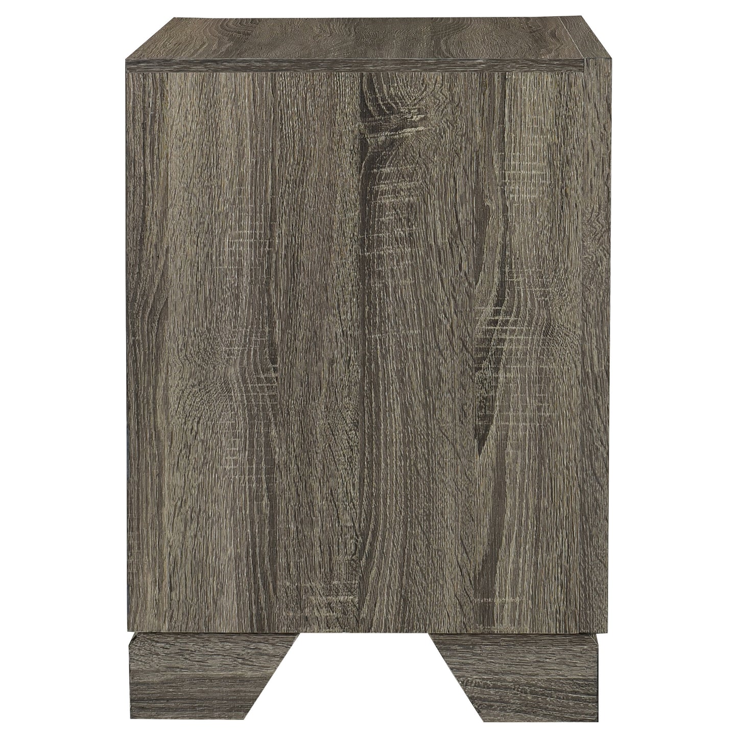 Wright 2-drawer Nightstand Bedside Table Brown Oak