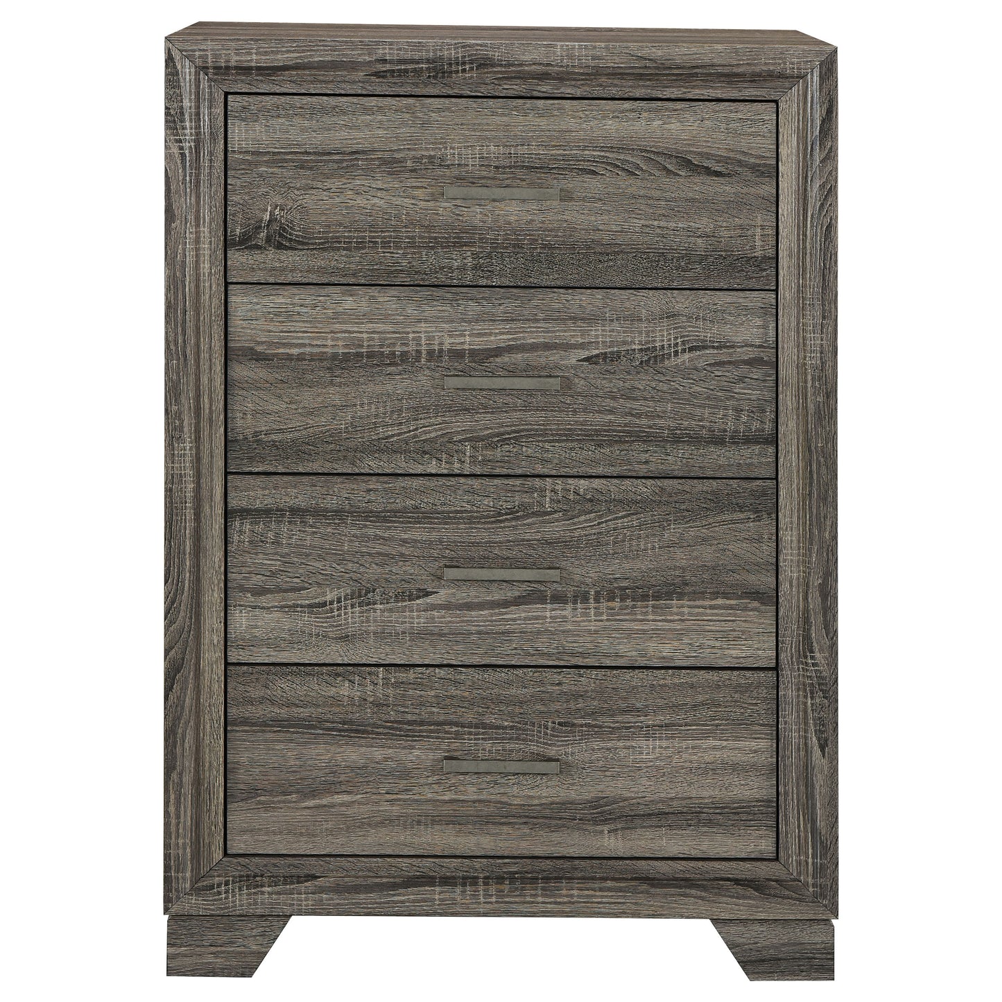 Wright 4-drawer Chest of Drawers Brown Oak