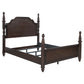 Andover 63-inch Four Poster California King Bed Dark Oak