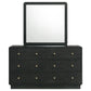 Cavelle 6-drawer Dresser and Mirror Black