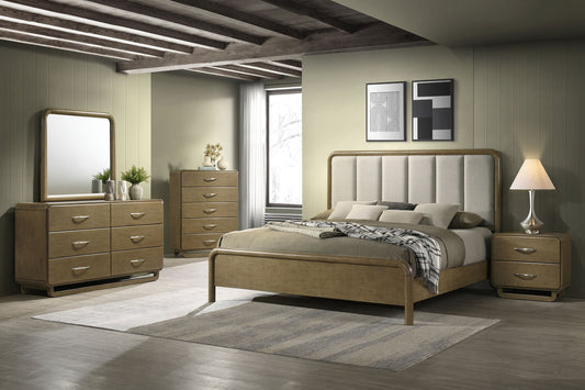 Amsbury 5-piece Eastern King Bedroom Set Nutmeg