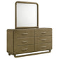 Amsbury 6-drawer Dresser and Mirror Nutmeg