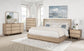 Kailani 5-piece Eastern King Bedroom Set Beige Oak