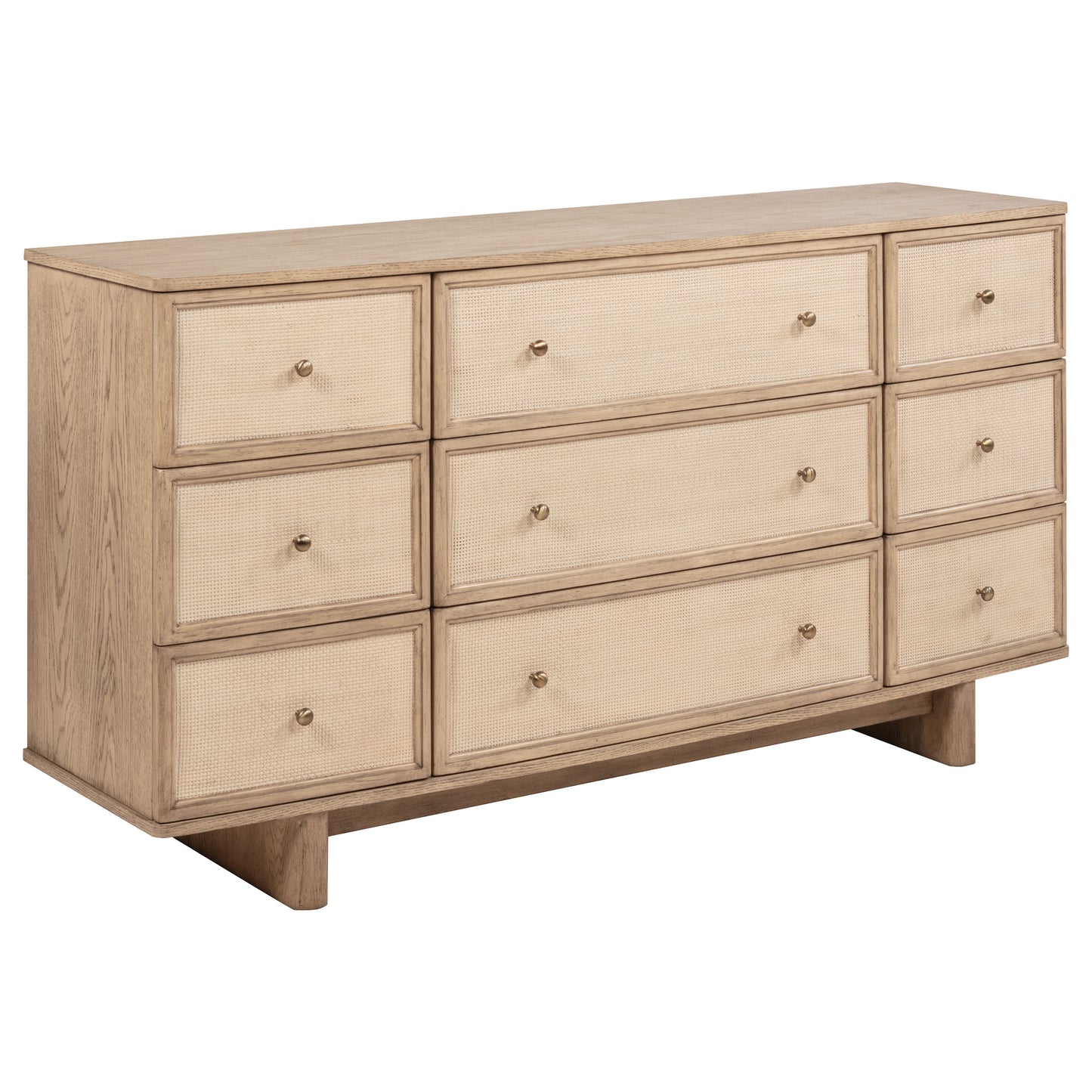 Kailani 4-piece Eastern King Bedroom Set Beige Oak