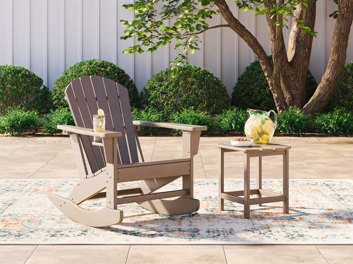 Ashley Express - Sundown Treasure Outdoor Chair with End Table