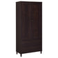 Wadeline 2-door Tall Accent Storage Cabinet Rustic Tobacco