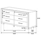 Jessica 4-piece Eastern King LED Bedroom Set Cappuccino