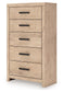 Sanginlane Five Drawer Chest