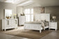 Sandy Beach 5-piece Eastern King Bedroom Set Cream White