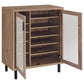 Teller 2-door Shoe Storage Cabinet Natural Oak