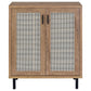 Teller 2-door Shoe Storage Cabinet Natural Oak