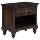 Devon 5-piece California King Bedroom Set Red and Dark Oak