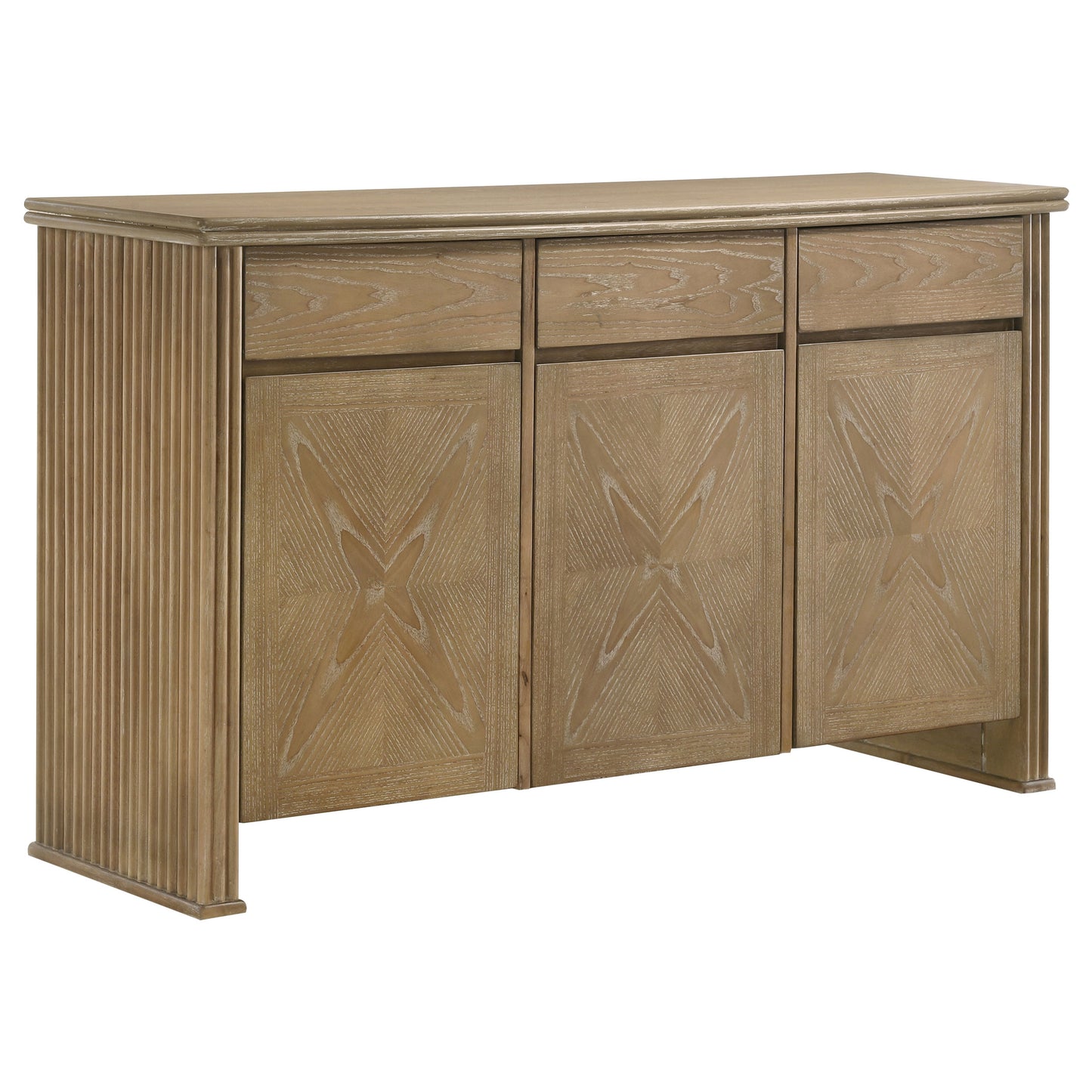 Adina 2-door 59-inch Sideboard Server Distressed Light Brown