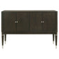 Reseda 4-door Dining Sideboard Server with Shelves Ash Brown