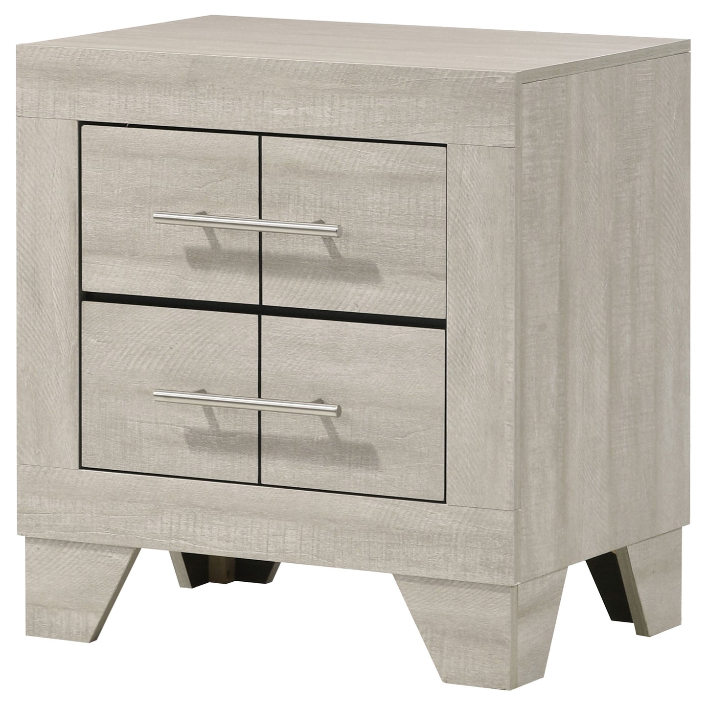 Trenton 2-drawer Nightstand Bedside Table Rustic Cream