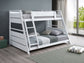 Holden Wood Veneer Twin Over Full Bunk Bed White