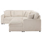 Devonshire Sleeper Sectional Sofa Storage Chaise Camel