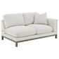 Geneva Boucle Upholstered Sectional Chaise Sofa Sand