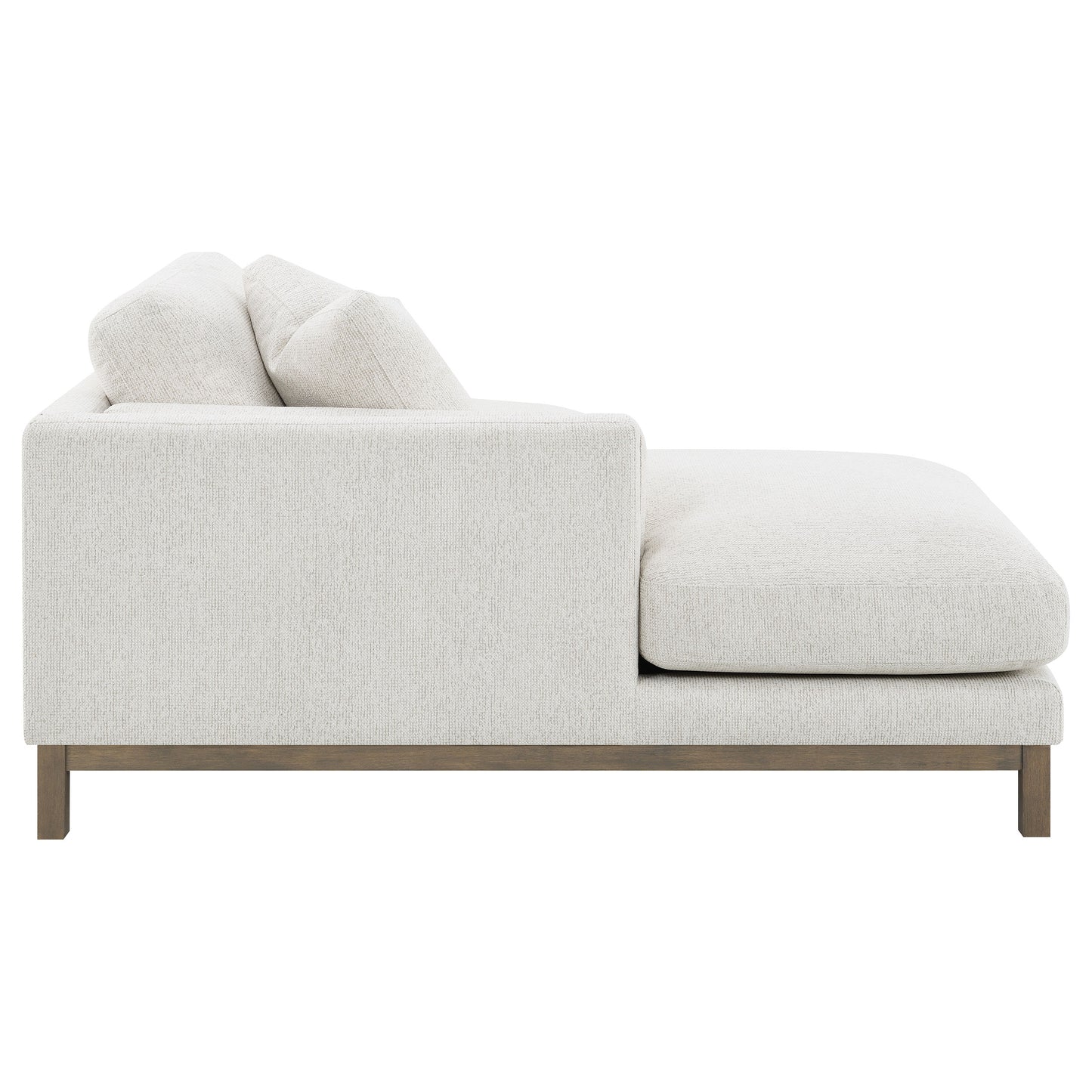 Geneva Boucle Upholstered Sectional Chaise Sofa Sand