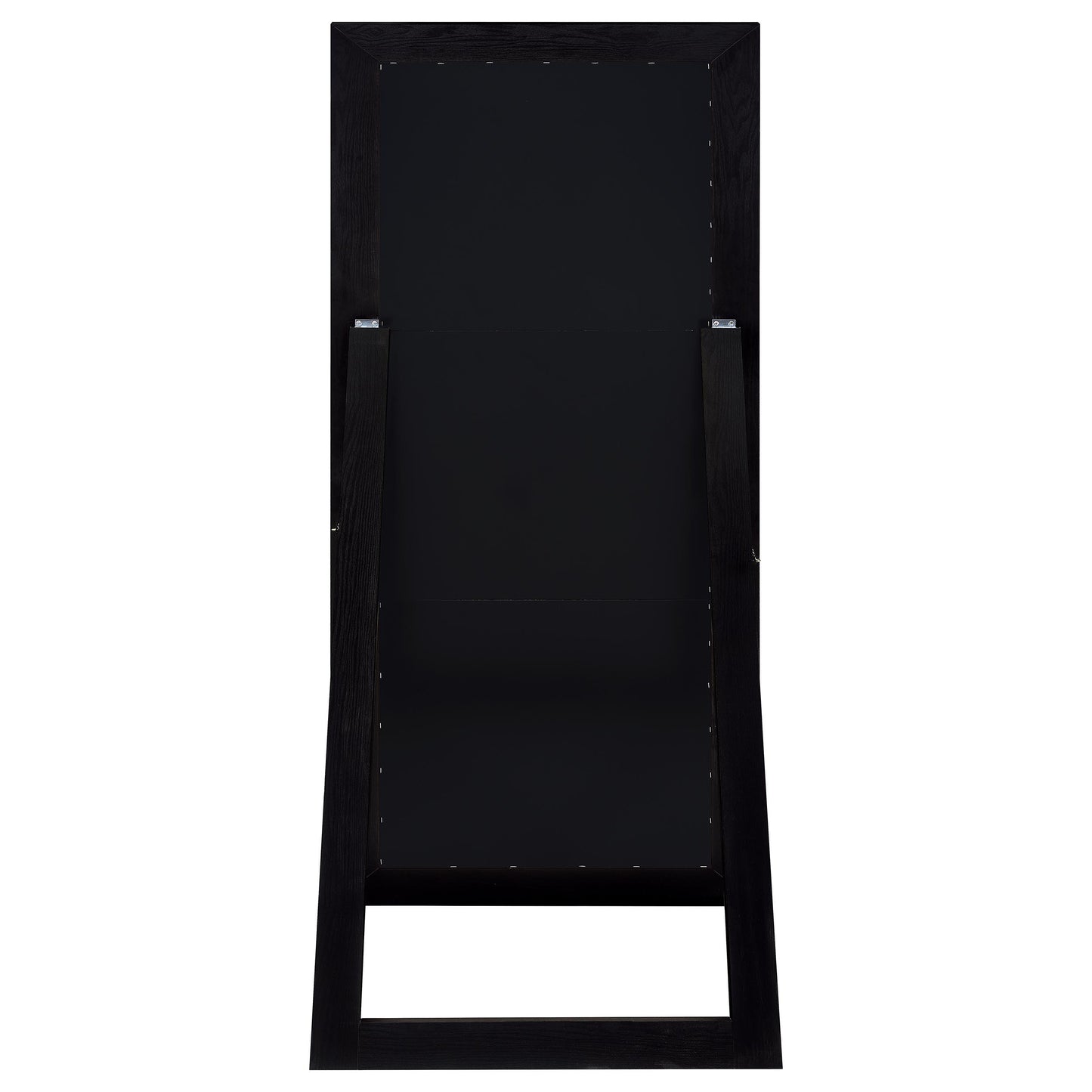 Cadence Tempered Glass Full Length Standing Mirror Black Oak