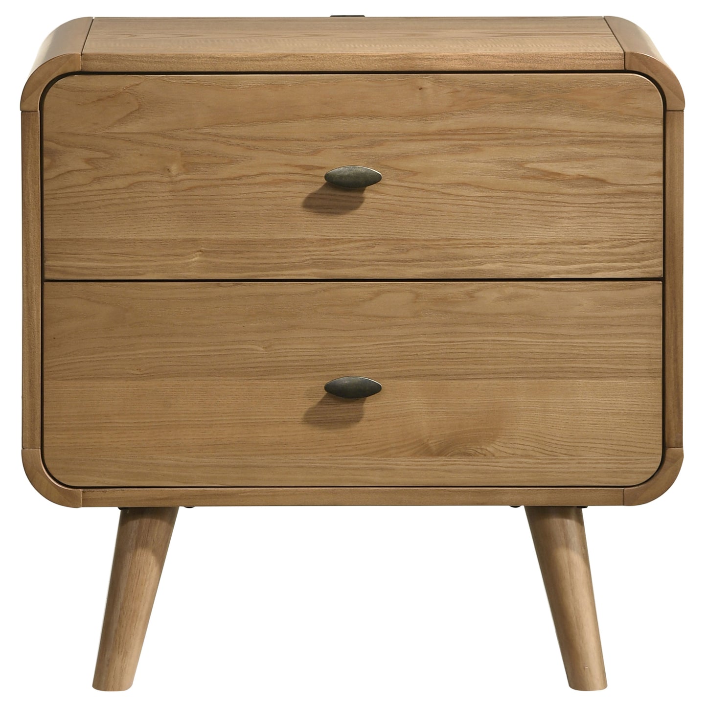 Robyn 2-drawer Nightstand Bedside Table Light Ash