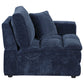 Atlantic Corduroy Upholstered RAF Arm Chair Blue