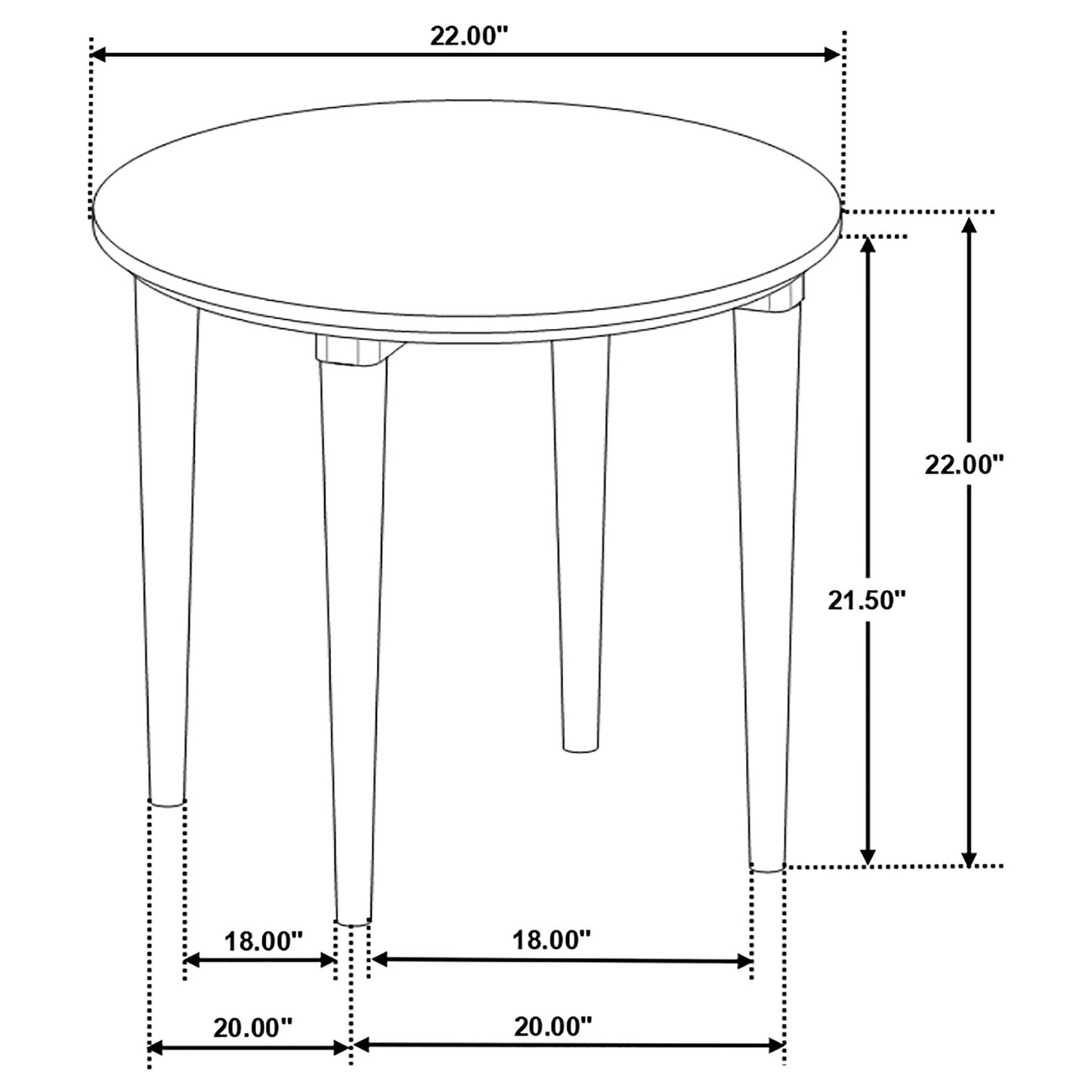 Aldis 2-piece Coffee and End Table Set White