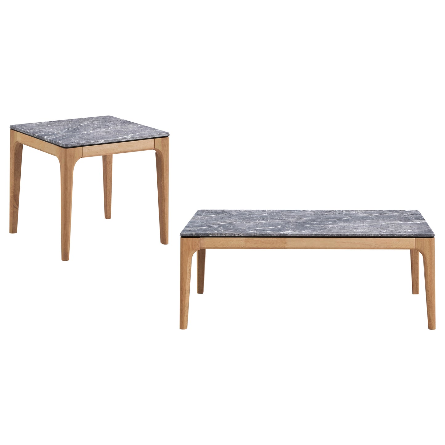 Polaris 2-piece SmartTop Coffee and End Table Set Grey