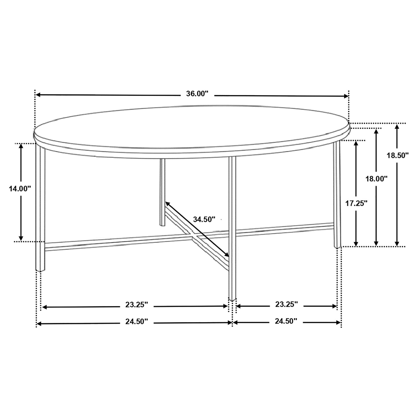 Ellison 3-piece Round Marble Coffee and End Table Set White