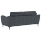 Nolan Upholstered Sloped Track Arm Sofa Charcoal