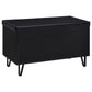 Brixton 2-door Padded Entryway Shoe Storage Bench Black