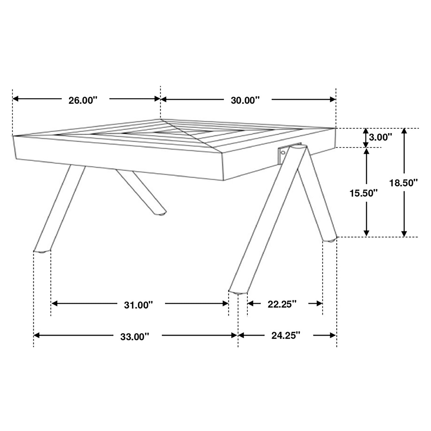 Avery 3-piece Solid Mango Coffee and End Table Set Natural