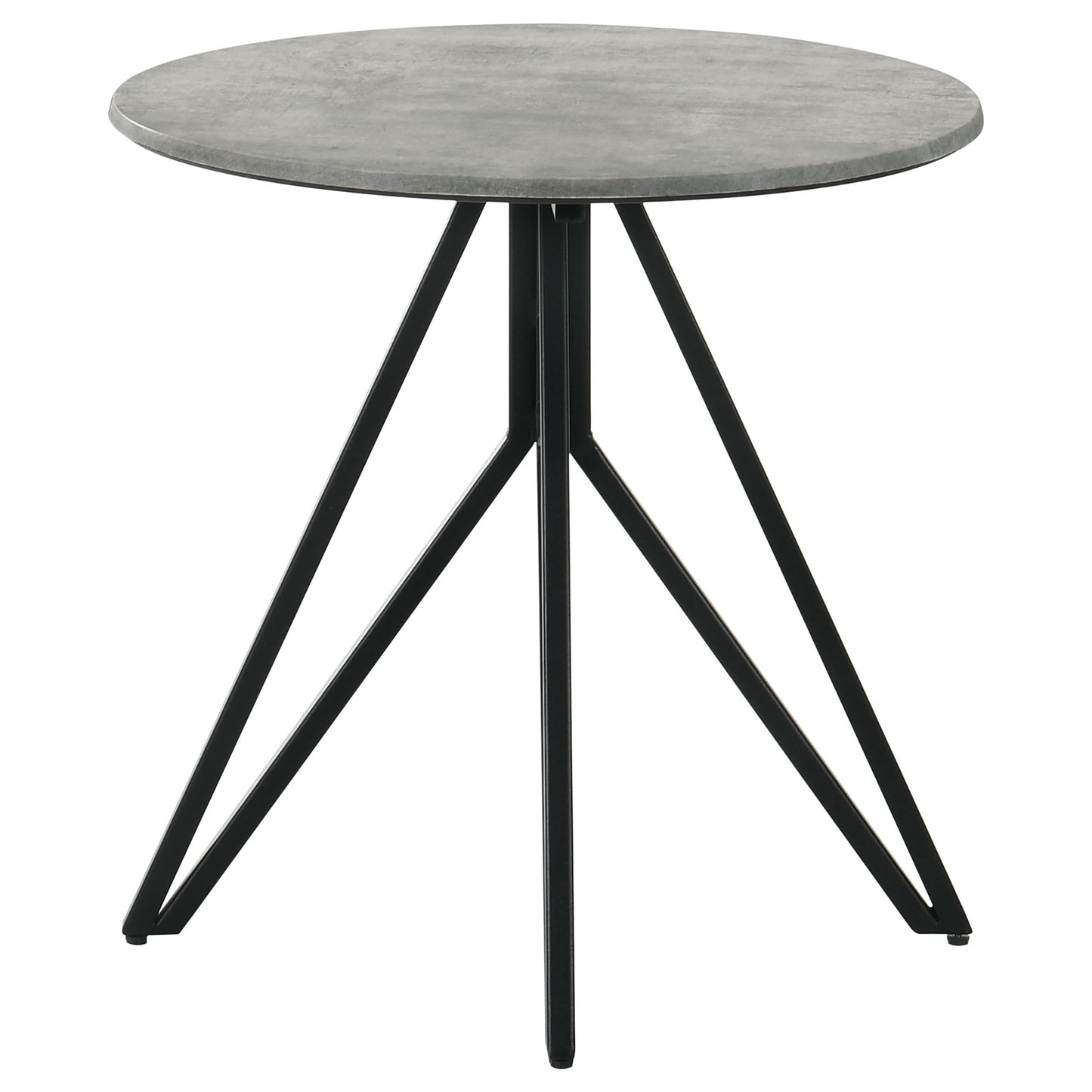 Hadi 2-piece Round SmartTop Coffee and End Table Set Cement