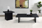 Max 2-piece Rectangular Coffee and End Table Set Black