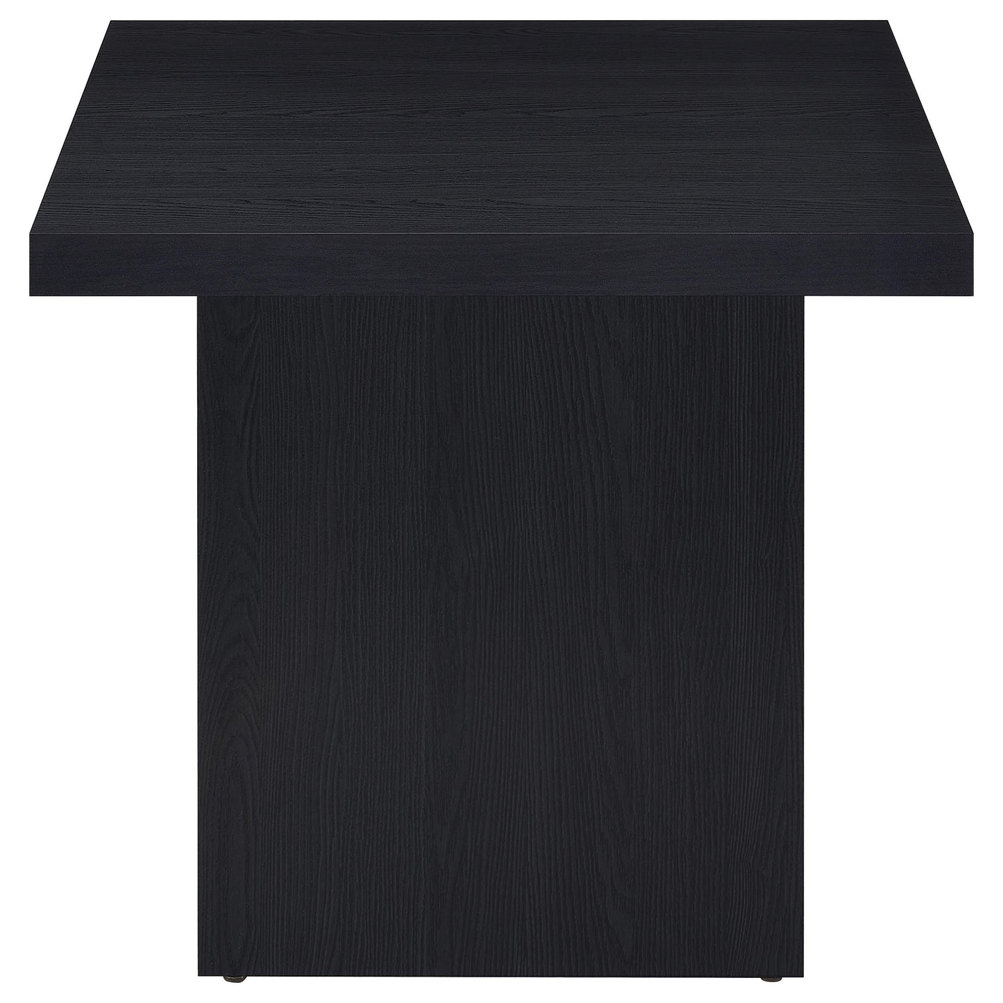 Max 2-piece Rectangular Coffee and End Table Set Black