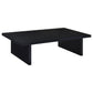 Max 2-piece Rectangular Coffee and End Table Set Black