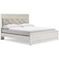 Altyra King Panel Bed with Mirrored Dresser, Chest and 2 Nightstands