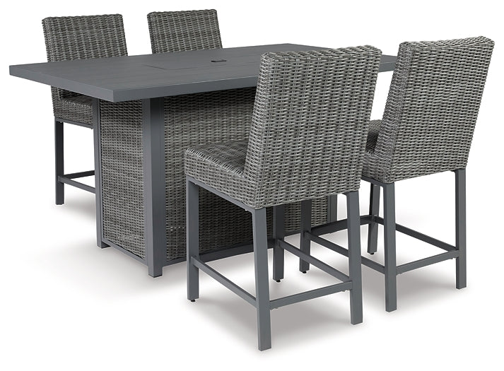 Palazzo Outdoor Bar Table and 4 Barstools