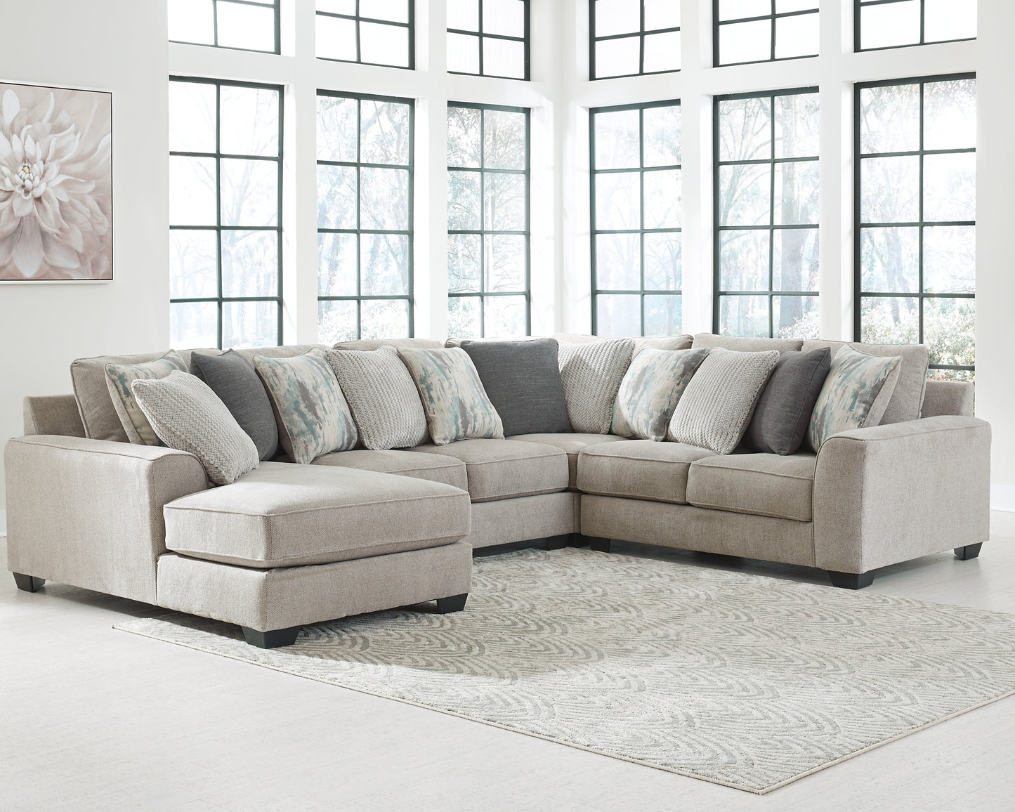 Ardsley 4-Piece Sectional with Ottoman