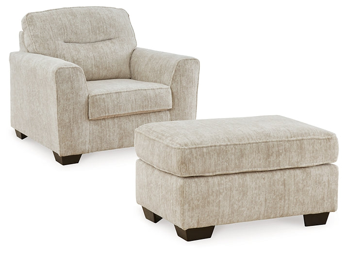 Morelos chair and discount ottoman