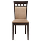 Gabriel Closed Back Dining Side Chair Cappuccino (Set of 2)