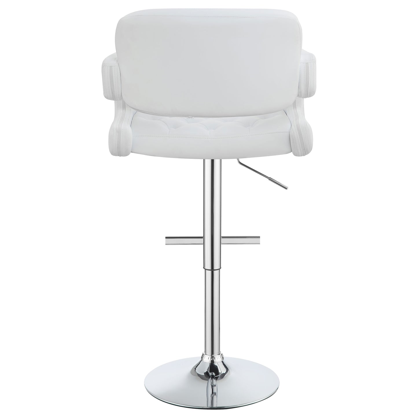 Brandi Adjustable Bar Stool Chrome and White