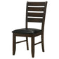 Dalila Wood Dining Side Chair Cappuccino (Set of 2)