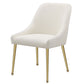 Mayette Upholstered Dining Side Chair Ivory (Set of 2)