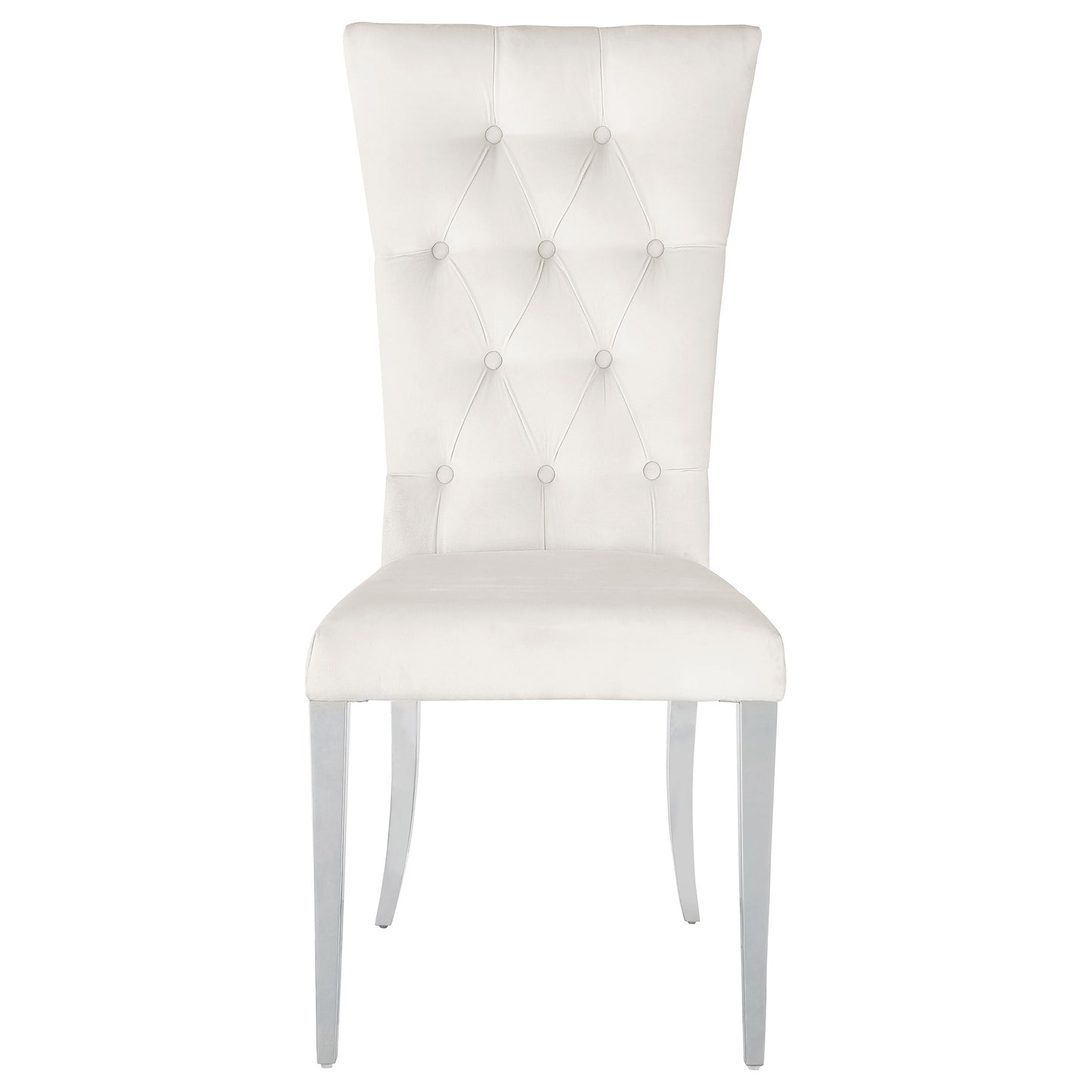 Kerwin Velvet Upholstered Dining Side Chair White (Set of 2)